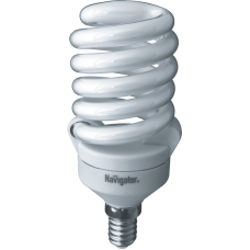 Лампа энергосберегающая (КЛЛ интегрированная) «спираль» d50мм E14 20Вт 230В тепло-белая 2700К/827 10000ч Navigator