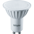 Лампа светодиодная (LED) с отражателем d50мм GU10 120° 3Вт 220-240В матовая тепло-белая 3000К Navigator