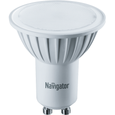 Лампа светодиодная (LED) с отражателем d50мм GU10 120° 3Вт 220-240В матовая тепло-белая 3000К Navigator