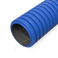 Труба гофрированная двустенная ПНД гибкая тип 750 (SN49) с/з синяя d40 мм (100м/уп) Промрукав