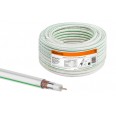 Коаксиальный кабель SAT-703 Cu (100м), белый TDM