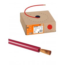 Провод ПуГВнг(А)-LS 1х0,75 ГОСТ в коробке (200м), красный TDM