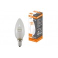 Лампа накаливания `Свеча матовая` 60 Вт-230 В-Е14 TDM