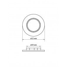 Кольцо для патрона Е27, термостойкий пластик, белый, TDM