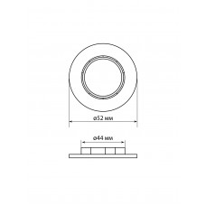 Кольцо для патрона Е27, термостойкий пластик, белый, Б/Н TDM