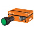 Кнопка SB7-CWL3365 с фиксацией, 1НО+1НЗ, d22 мм, с подсветкой 220 В LED, зеленая, IP54 TDM