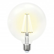 LED-G125-10W/WW/E27/CL PLS02WH Лампа светодиодная. Форма `шар`, прозрачная колба. Цвет свечения теплый белый. Серия Sky. Упаковка картон. ТМ Uniel
