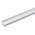 UFE-A05 SILVER 200 POLYBAG Накладной профиль для светодиодной ленты, анодированный алюминий. Длина 200 см. ТМ Uniel.