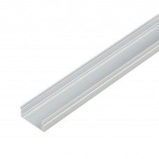 UFE-A12 SILVER 200 POLYBAG Накладной профиль для светодиодной ленты, анодированный алюминий. Длина 200 см. ТМ Uniel.