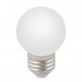 LED-G45-1W/6000K/E27/FR/С Лампа декоративная светодиодная. Форма `шар`, матовая. Дневной свет (6000K
