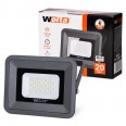 Светодиодный прожектор WFL-20W/06, 5500K, 20Вт, IP65
