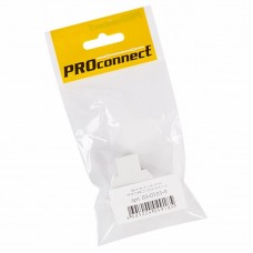 Переходник сетевой LAN PROconnect, гнездо 8Р8С (Rj-45) - 2 гнезда 8Р8С (Rj-45), пакет БОПП