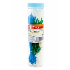 Набор хомутов цветных пластиковых НХ-1 REXANT