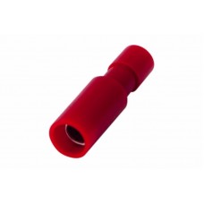Разъем штекерный полностью изолированный гнездо 4 мм 0.5-1.5 мм2 (РШПи-м 1.5-4/РШИм 1,25-5-4) красный REXANT