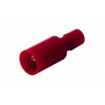 Разъем штекерный полностью изолированный штекер 4 мм 0.5-1.5 мм2 (РШПи-п 1.5-4/РШИп 1,25-4) красный 