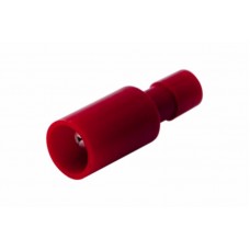Разъем штекерный полностью изолированный штекер 4 мм 0.5-1.5 мм2 (РШПи-п 1.5-4/РШИп 1,25-4) красный REXANT