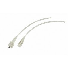 Соединительный кабель (2pin) герметичный (IP67) 2х0.35мм2 прозрачный REXANT