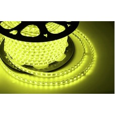 LED лента 220 В, 13х8 мм, IP67, SMD 5050, 60 LED/m, цвет свечения желтый