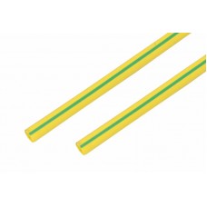 Термоусадочная трубка REXANT 15,0/7,5 мм, желто-зеленая, упаковка 50 шт. по 1 м
