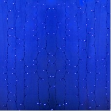 Гирлянда `Светодиодный Дождь` 2x0,8м, прозрачный провод, 230 В, диоды Синие, 160 LED