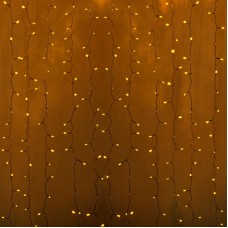 Гирлянда `Светодиодный Дождь` 2х3м, постоянное свечение, прозрачный провод, 230 В, диоды ЖЁЛТЫЕ, 448 LED