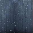 Гирлянда `Светодиодный Дождь` 2х3м, постоянное свечение, прозрачный провод, 230 В, диоды БЕЛЫЕ, 760 