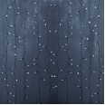 Гирлянда `Светодиодный Дождь` 2х1,5м, постоянное свечение,прозрачный провод, 230 В, диоды БЕЛЫЕ, 192