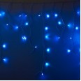 Гирлянда Айсикл (бахрома) светодиодный, 2,4 х 0,6 м, белый провод, 230 В, диоды синие, 88 LED NEON-N