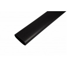 Термоусадочная трубка клеевая REXANT 75,0/22,0 мм, (3-4:1) черная, упаковка 2 шт. по 1 м