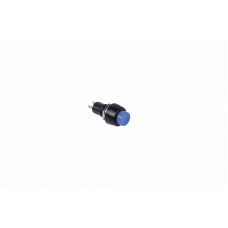 Выключатель-кнопка 250V 1А (2с) (ON)-OFF Б/Фикс синяя Micro REXANT
