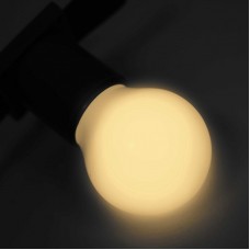 Лампа шар e27 5 LED d45мм - ТЕПЛЫЙ БЕЛЫЙ