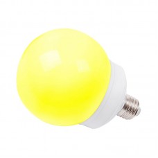 Лампа шар e27 12 LED d100мм желтая