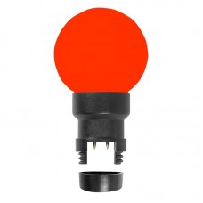 Лампа шар 6 LED для белт-лайта, цвет: Красный, d45мм, Красная колба