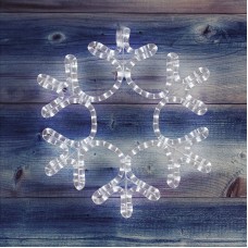Фигура `Снежинка` цвет ТЕПЛЫЙ БЕЛЫЙ, размер 45*38 см NEON-NIGHT