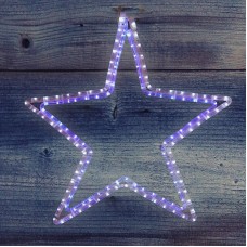 Фигура световая `Звезда` цвет белый/синий, размер 56 х 60 см NEON-NIGHT
