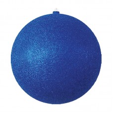 Елочная фигура `Шар с блестками`, 30 см, цвет синий