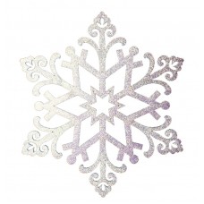 Елочная фигура `Снежинка `Снегурочка`, 81 см, цвет белый