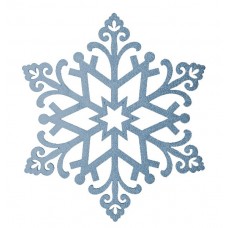 Елочная фигура `Снежинка `Снегурочка`, 81 см, цвет голубой