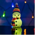 Фигура светодиодная `Снеговик` 10см, RGB