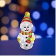 Акриловая светодиодная фигура `Снеговик с шарфом` 30 см, 40 светодиодов, IP 44, понижающий трансформ