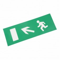 Наклейка для аварийного светильника `Направление к эвакуационному выходу налево вверх` REXANT