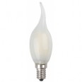 F-LED BXS-7W-827-E14 frost Лампы СВЕТОДИОДНЫЕ F-LED ЭРА (филамент, свеча на ветру мат., 7Вт, тепл, E14)