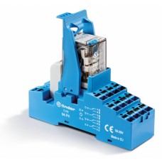 Интерфейсный модуль (сборка 55.34.8.230.0040 + 99.02.0.230.98 + 94.P4SMA), электромеханическое реле 4CO 7A контакты AgNi питание 230В AC категория защиты IP20 безвинтовые клеммы Push-in металлическая клипса LED + варистор