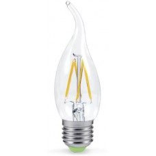Лампа светодиодная LED-СВЕЧА на ветру-PREMIUM 5.0Вт 220В Е27 3000К 450Лм прозрачная ASD