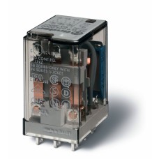 Миниатюрное универсальное электромеханическое реле монтаж на печатную плату 3CO 10A контакты AgNi катушка 48В DC степень защиты RTI опции: нет упаковка 1шт.