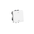 Инвертор одноклавишный модульный, `Avanti`, `Белое облако`, 2 модуля