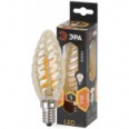 F-LED BTW-5W-827-E14 gold Лампы СВЕТОДИОДНЫЕ F-LED ЭРА (филамент, свеча витая золот., 5Вт, тепл, E14)