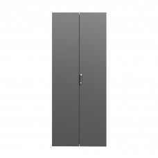 Дверь сплошная двухстворчатая для IT-CQE 1400 x 600 RAL9005