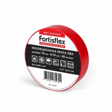 Изолента ПВХ 15x0.13х20 (красн) (Fortisflex)