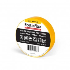 Изолента ПВХ 15x0.13х20 (желт) (Fortisflex)